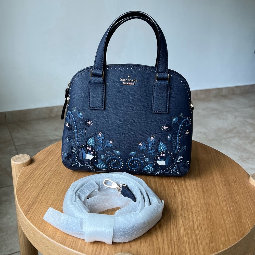 Kate Spade  small lottie leather satchel